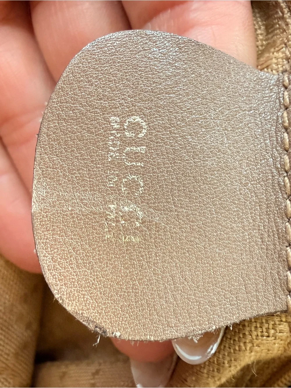 Gucci Tan Bamboo-Accent Mini Backpack